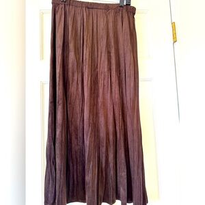 Chico's Chocolate faux Suede Sarah Skirt, M, NWT